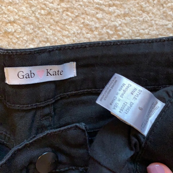 Gab Kate black fringe jeans - Picture 3 of 4